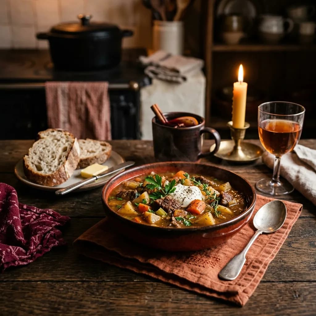 Beautiful home-cooked meal