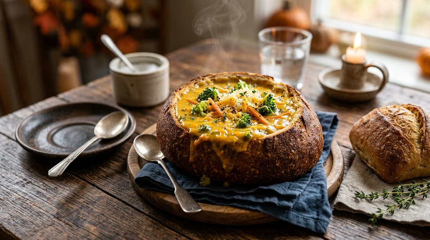Classic Broccoli Cheddar Soup (Bakery-Style Masterclass)