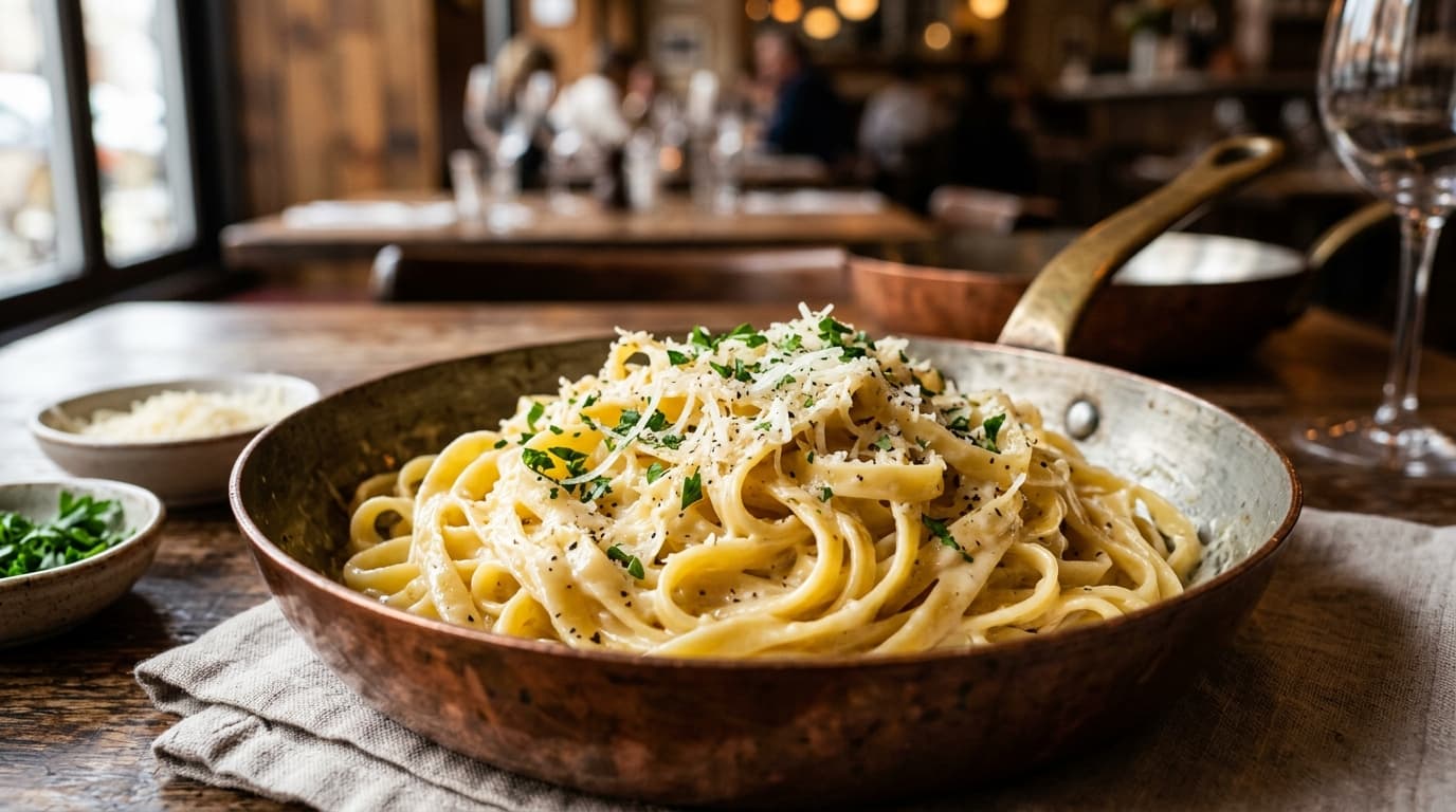 One-Pot Chicken Alfredo (Creamy Fettuccine Masterclass)