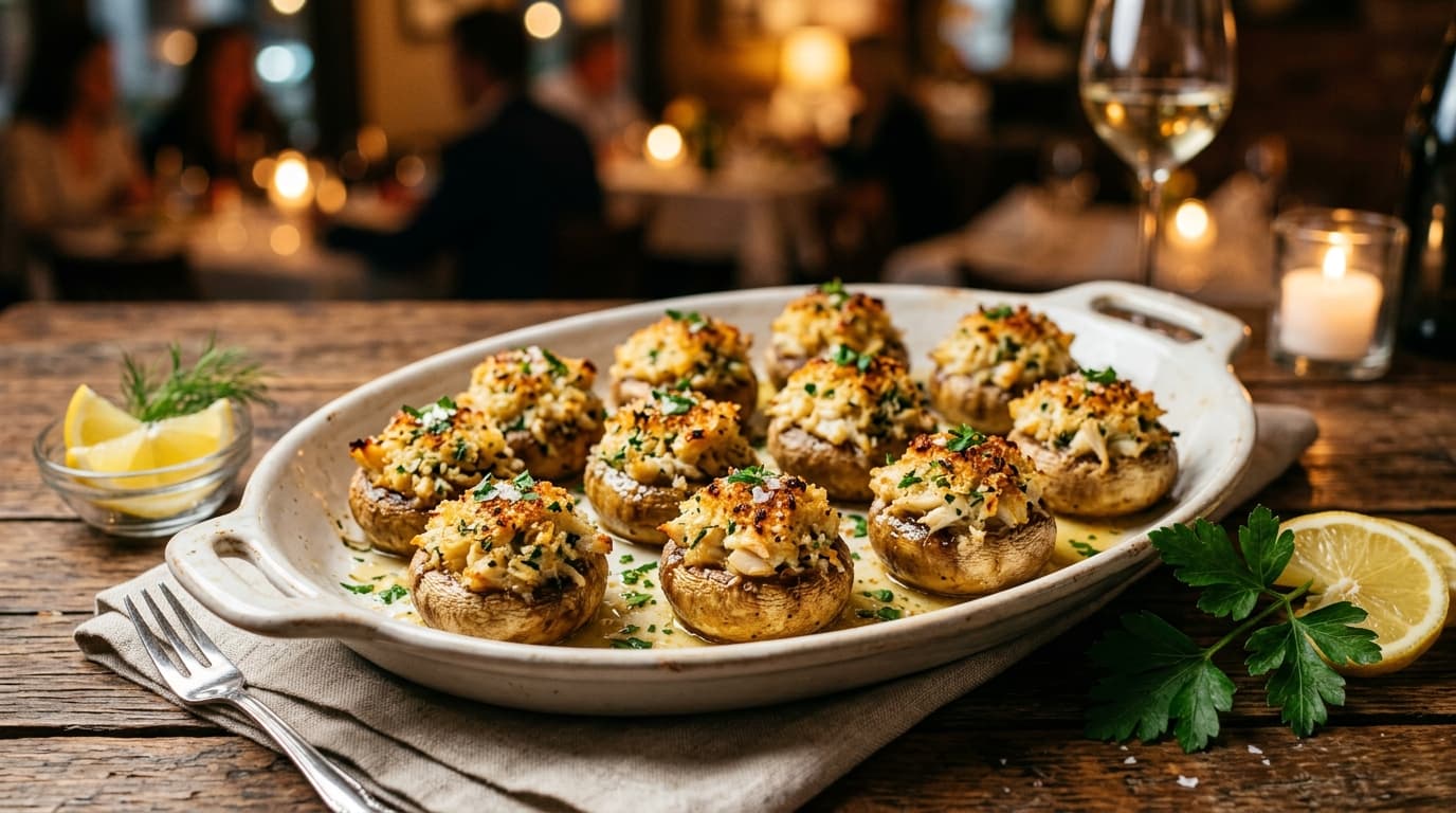 Crab-Stuffed Mushrooms