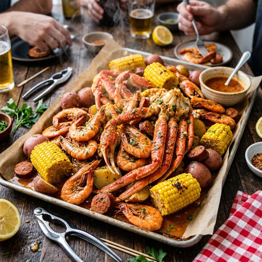 Seafood Boil (Loaded Shrimp, Crab & Cajun Butter)