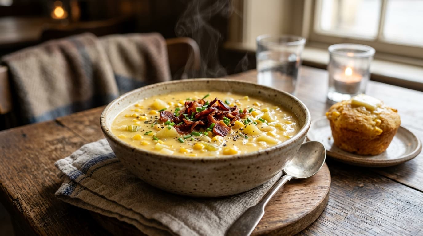 Sweet Corn Chowder (Creamy Bacon & Potato Masterclass)