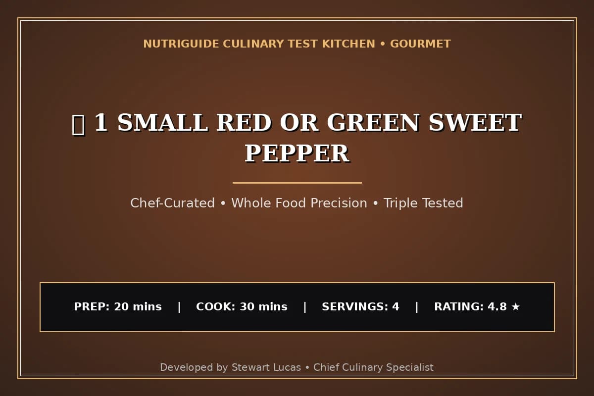  1 Small Red Or Green Sweet Pepper