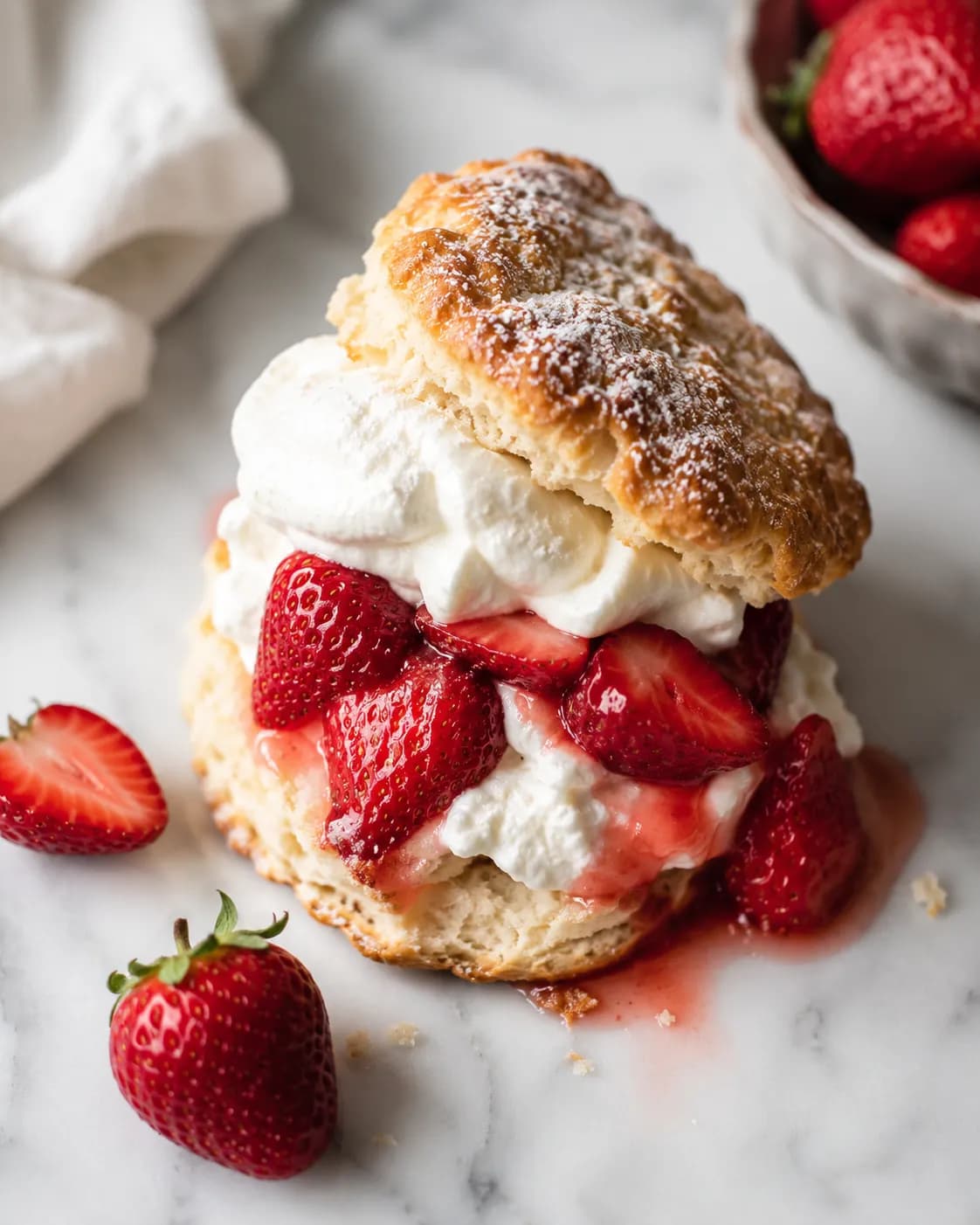 The Golden Hour Strawberry Shortcake: An Artisanal Masterpiece