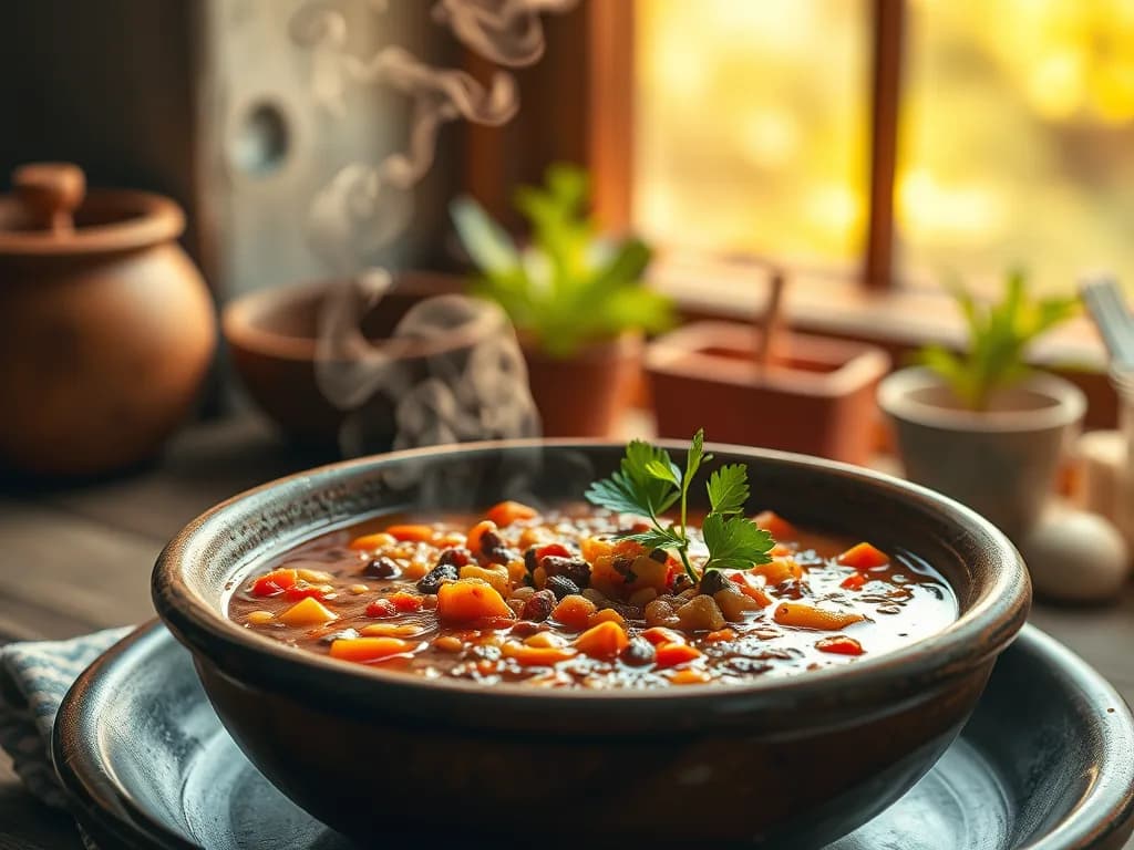 The Golden Kitchen: Authentic Lentil Vegetable Soup