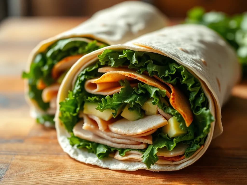 The Artisan Turkey & Emerald Kale Wrap: a great Nourishment