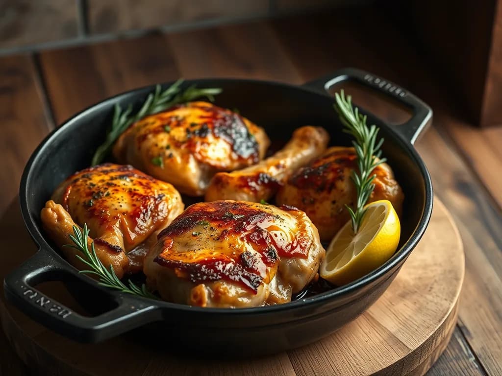 Sun-Kissed Lemon-Herb Roasted Chicken Thighs