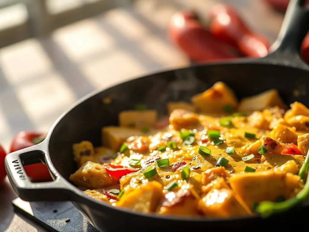 The Golden Morning: Authentic Tofu Scramble