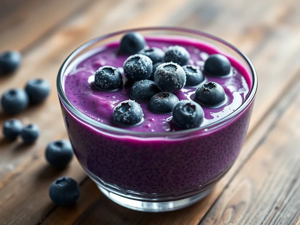Velvet Wild Blueberry Chia Seed Pudding