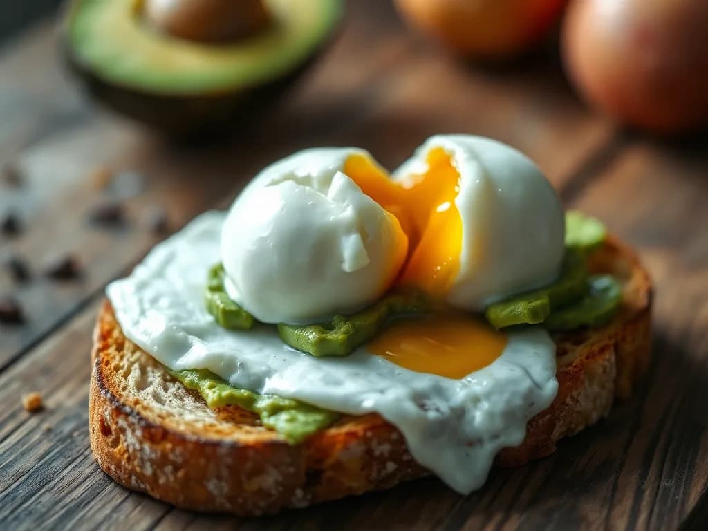 The Golden Glow: Authentic Poached Eggs on Avocado Toast