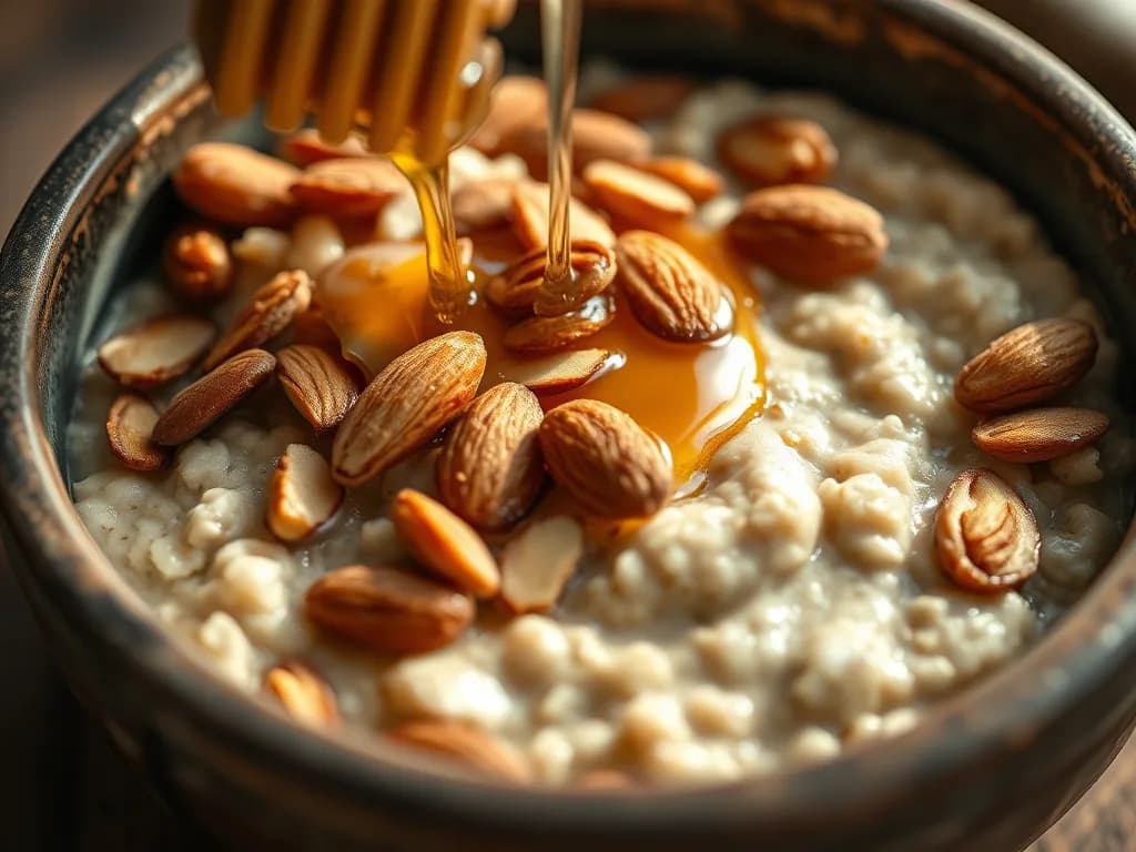 Golden Morning: Authentic Toasted Almond Oatmeal