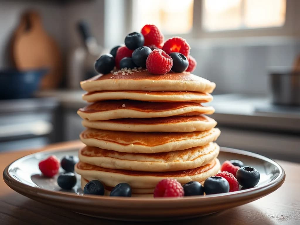 Authentic High-Protein Berry Pancakes: A Morning Masterpiece
