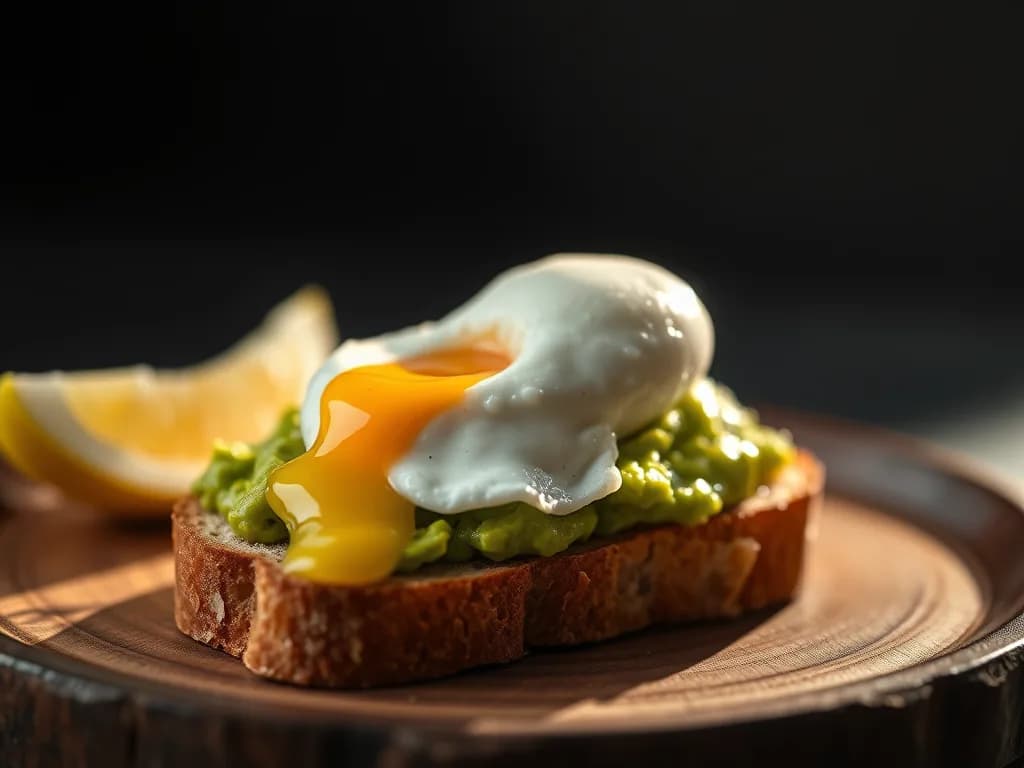 The Golden Hour Avocado Toast with Perfect Poached Eggs