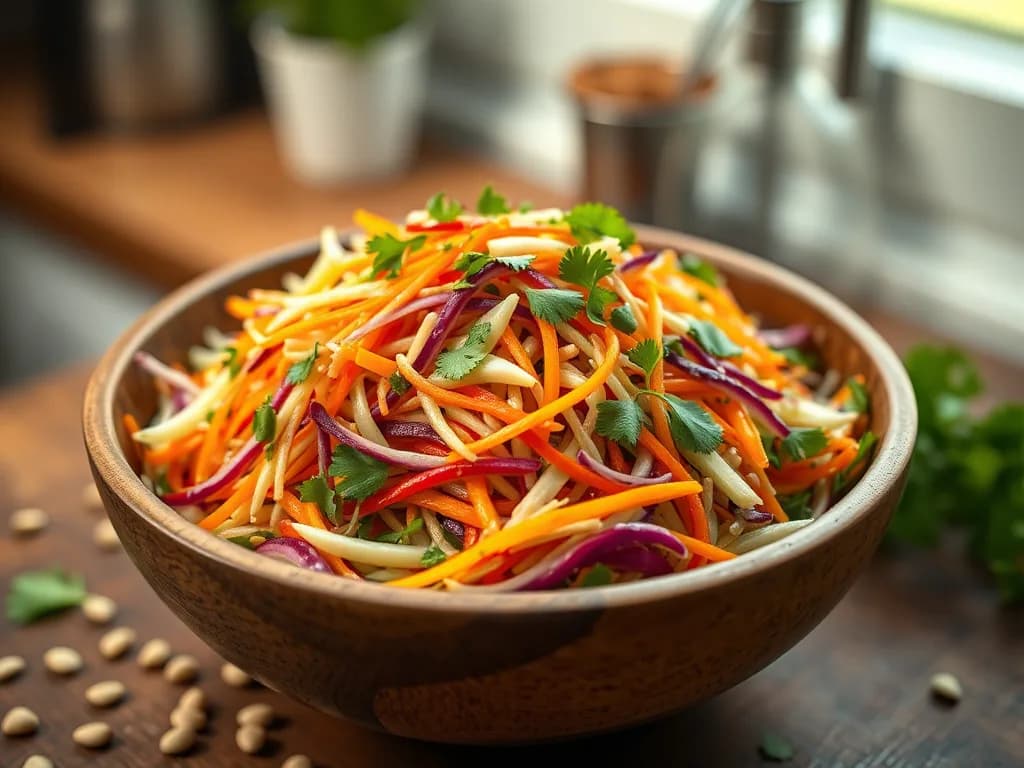 Vibrant Rainbow Slaw with Toasted Hemp Hearts