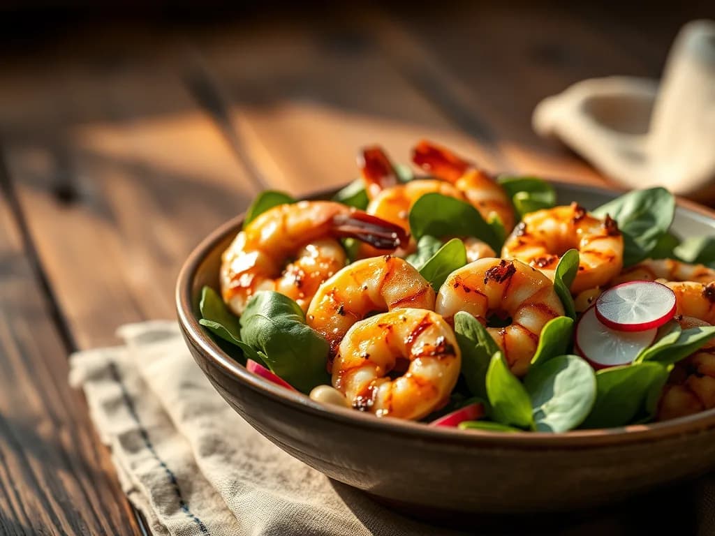 Zesty Grilled Shrimp & Baby Spinach Salad: An Authentic Masterpiece