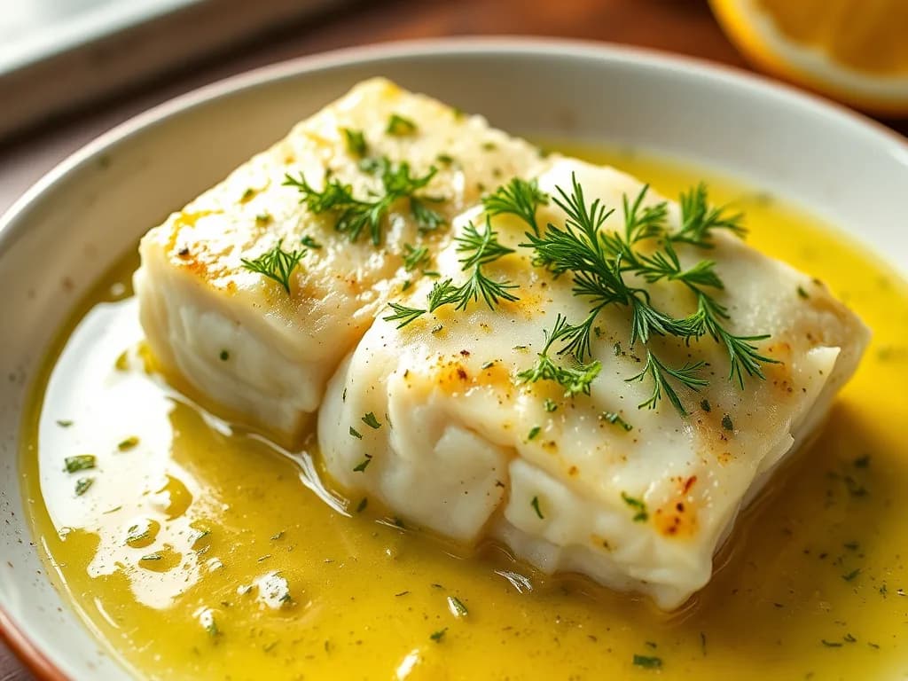 Baked Cod in Lemon-Herb Butter