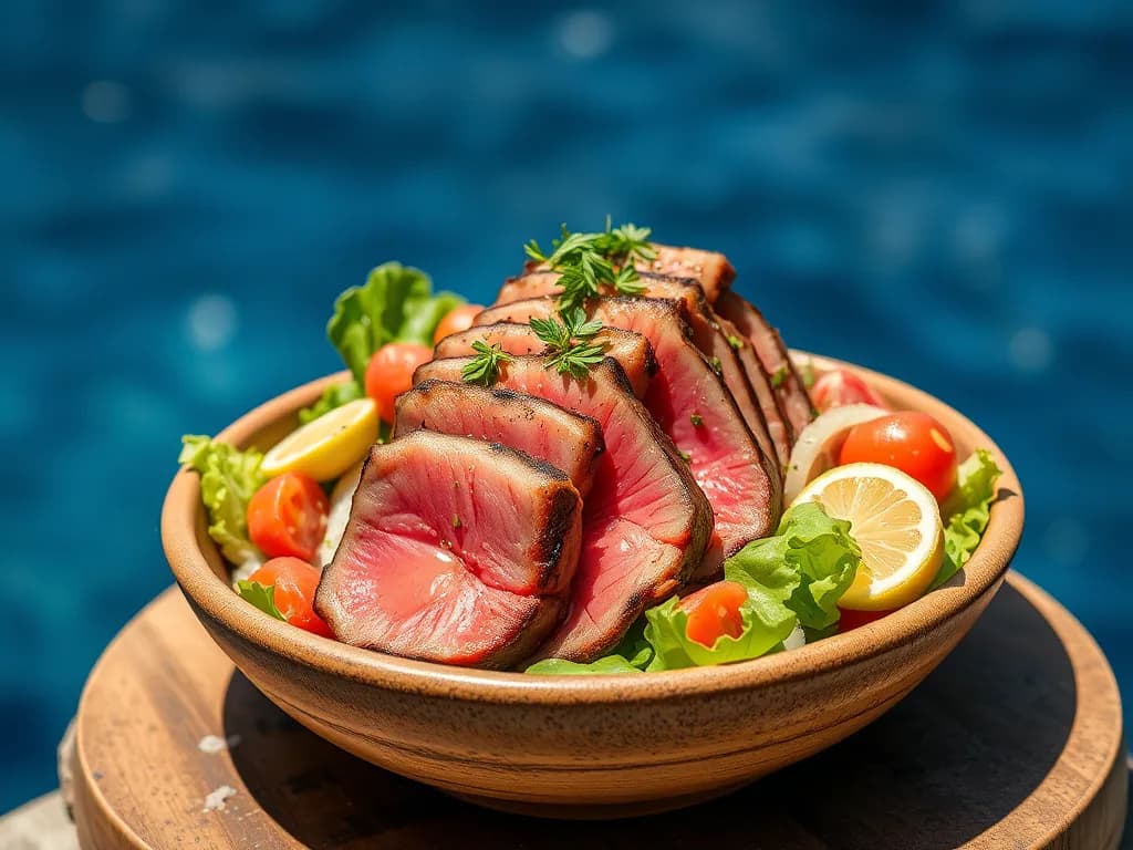 Mediterranean Grilled Tuna Salad