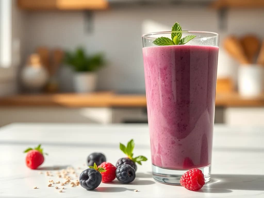 Berry & Hemp Protein Smoothie