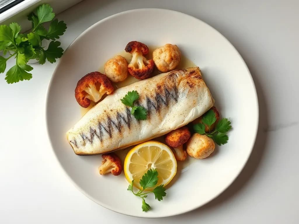 Oven-Roasted Trout with Cauliflower