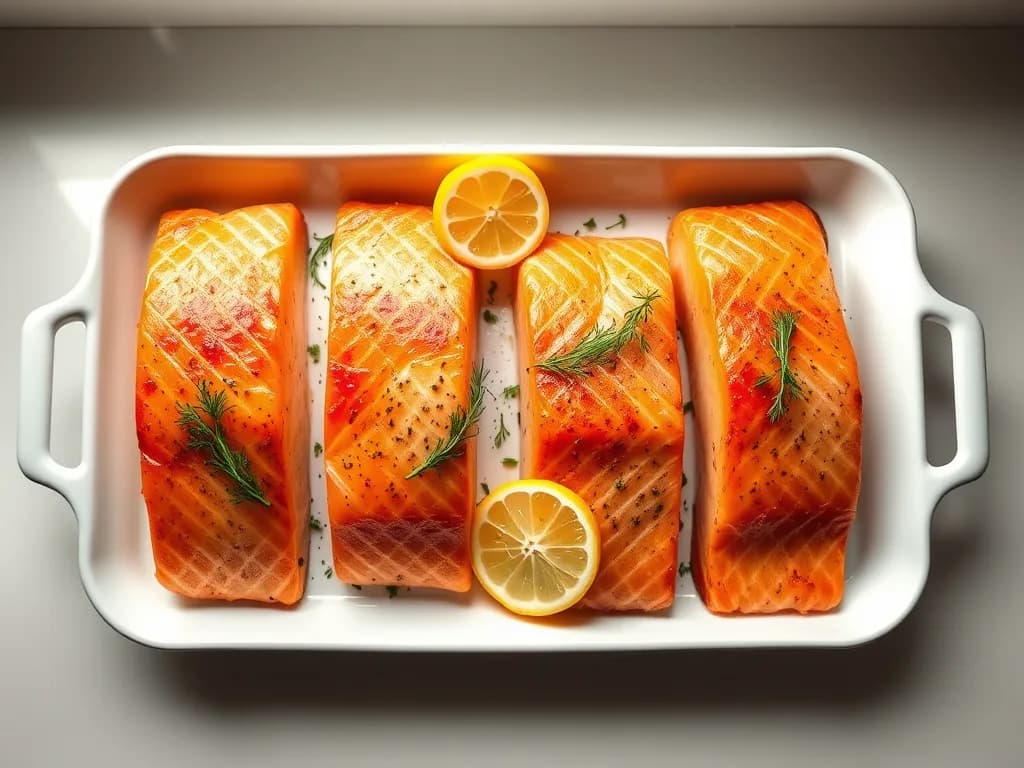 Perfectly Roasted Salmon with Lemon and Herbs