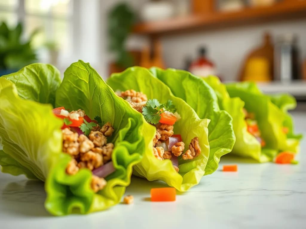 Fresh Walnut Taco Lettuce Wraps