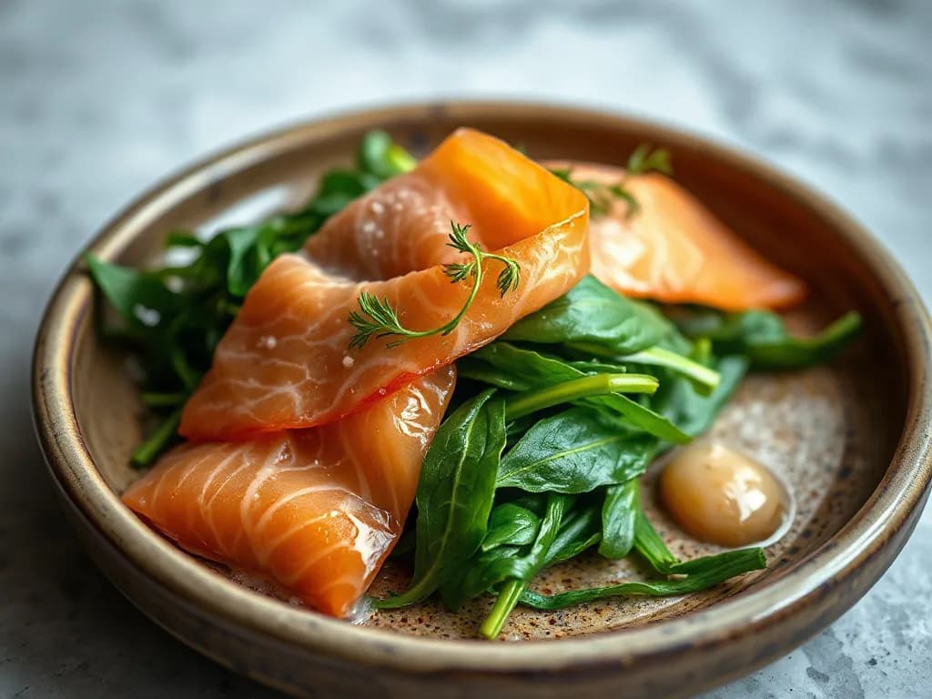 Smoked Salmon & Wilted Spinach
