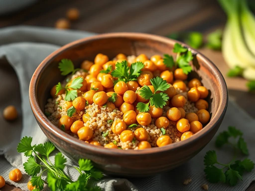 Quinoa & Chickpea Harvest Salad