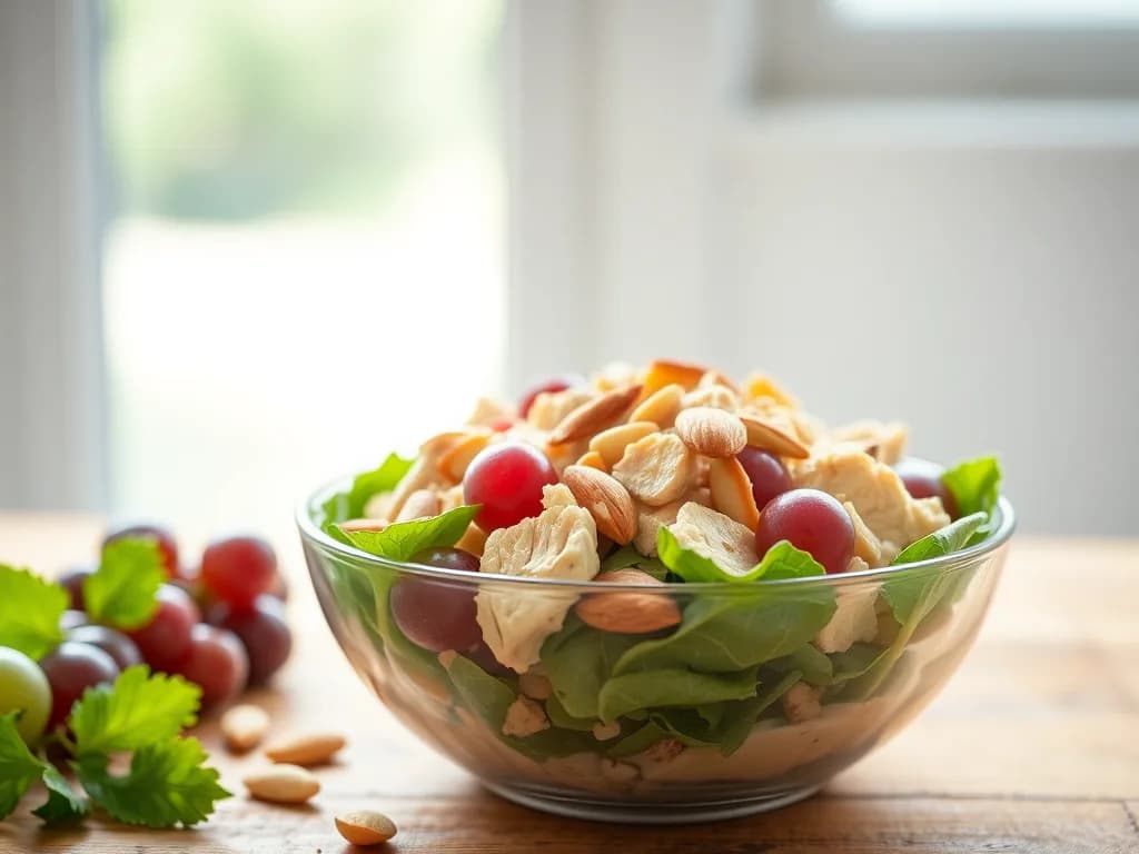 Fresh & Crisp Cold Chicken Salad with Grapes