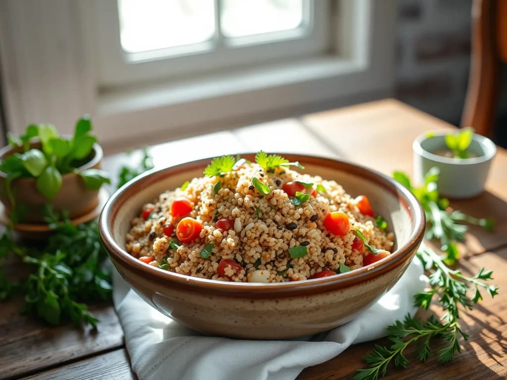 Mediterranean Quinoa & Chickpea Salad