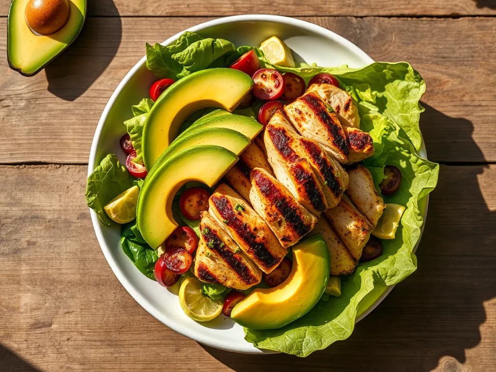 Grilled Chicken & Avocado Salad