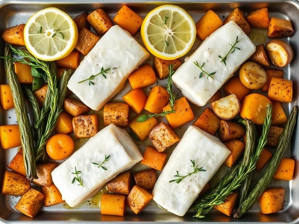 Roasted Cod with Root Vegetables