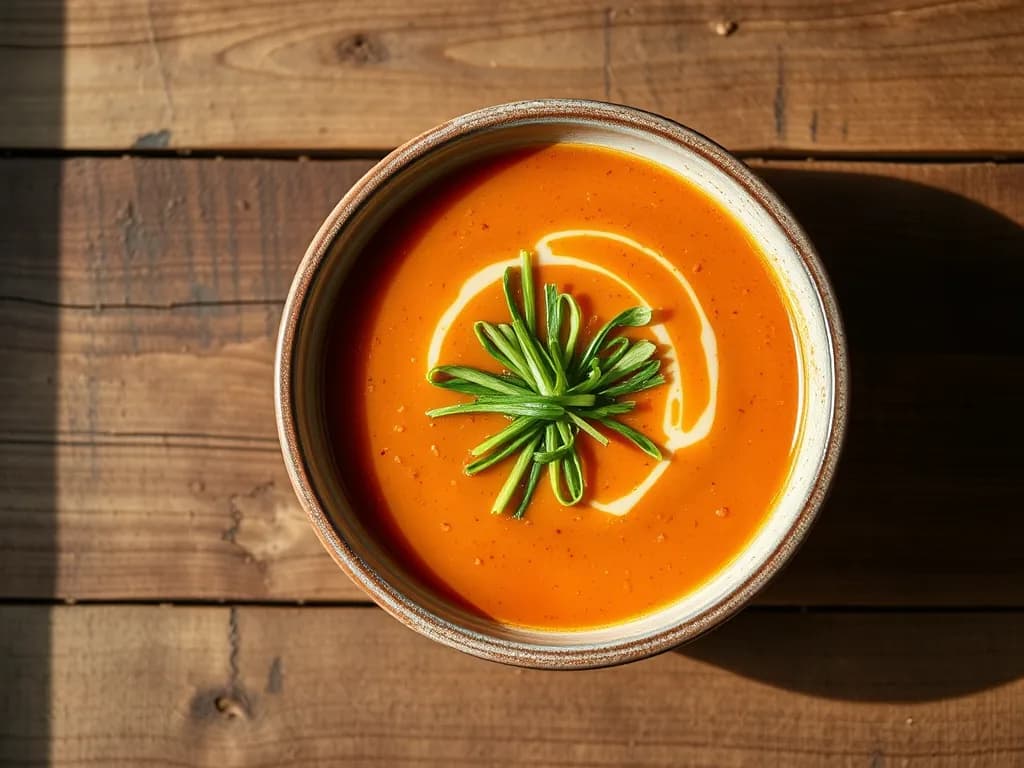 Roasted Vegetable Soup with Miso Base
