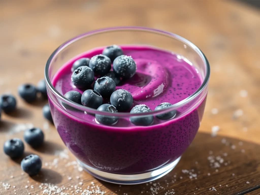 Wild Blueberry Chia Seed Pudding