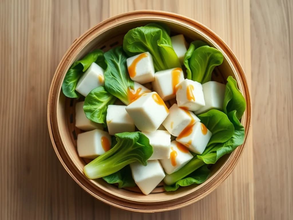 Steamed Tofu & Bok Choy