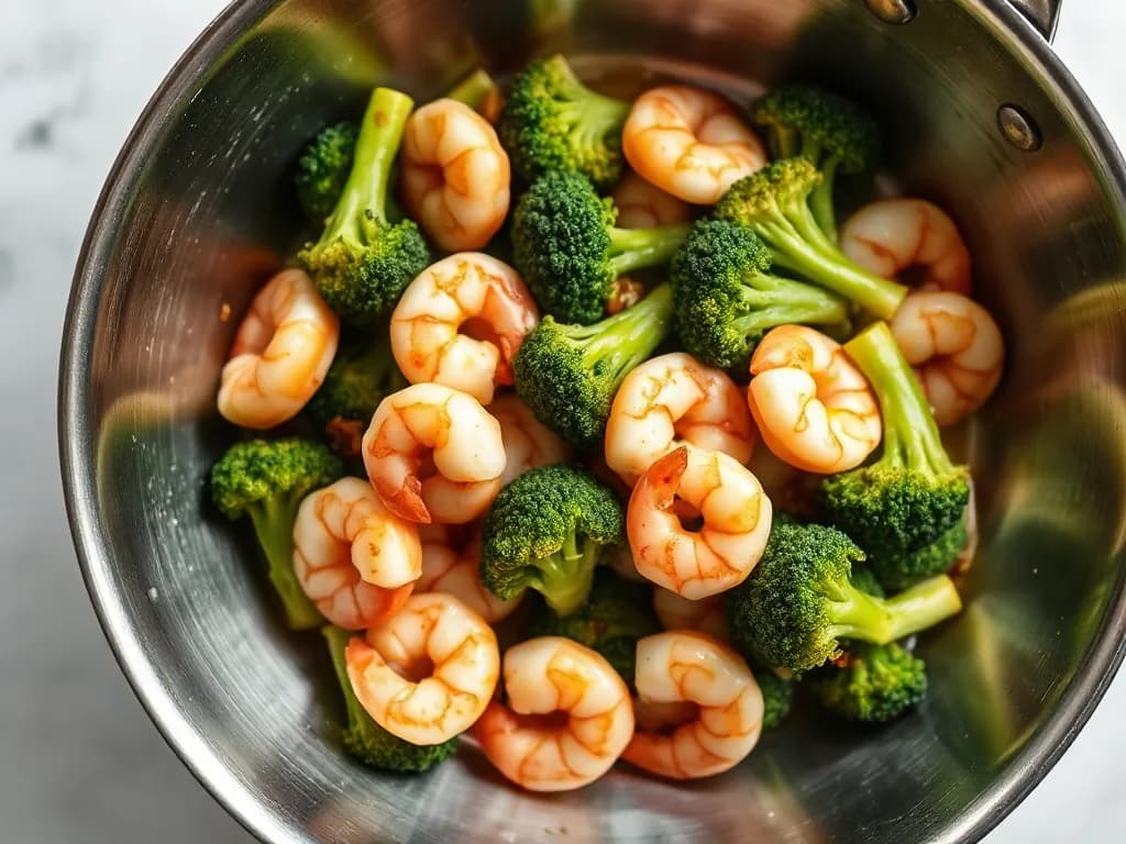 Garlic Ginger Shrimp and Broccoli Stir-Fry