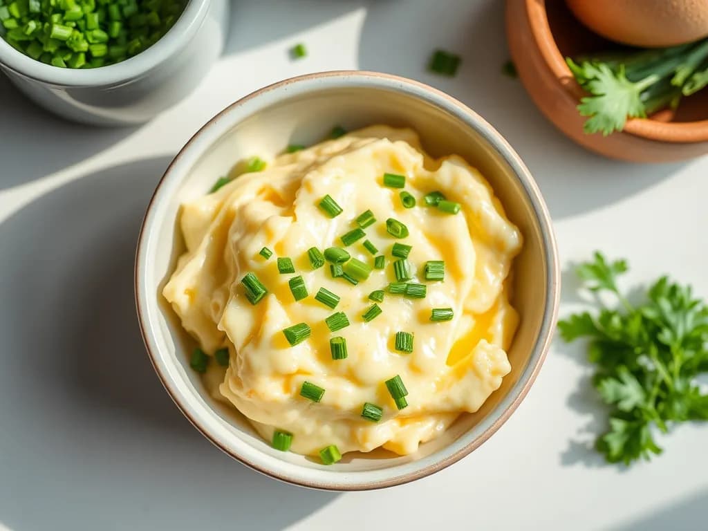 Soft-Scrambled Eggs with Fresh Garden Herbs