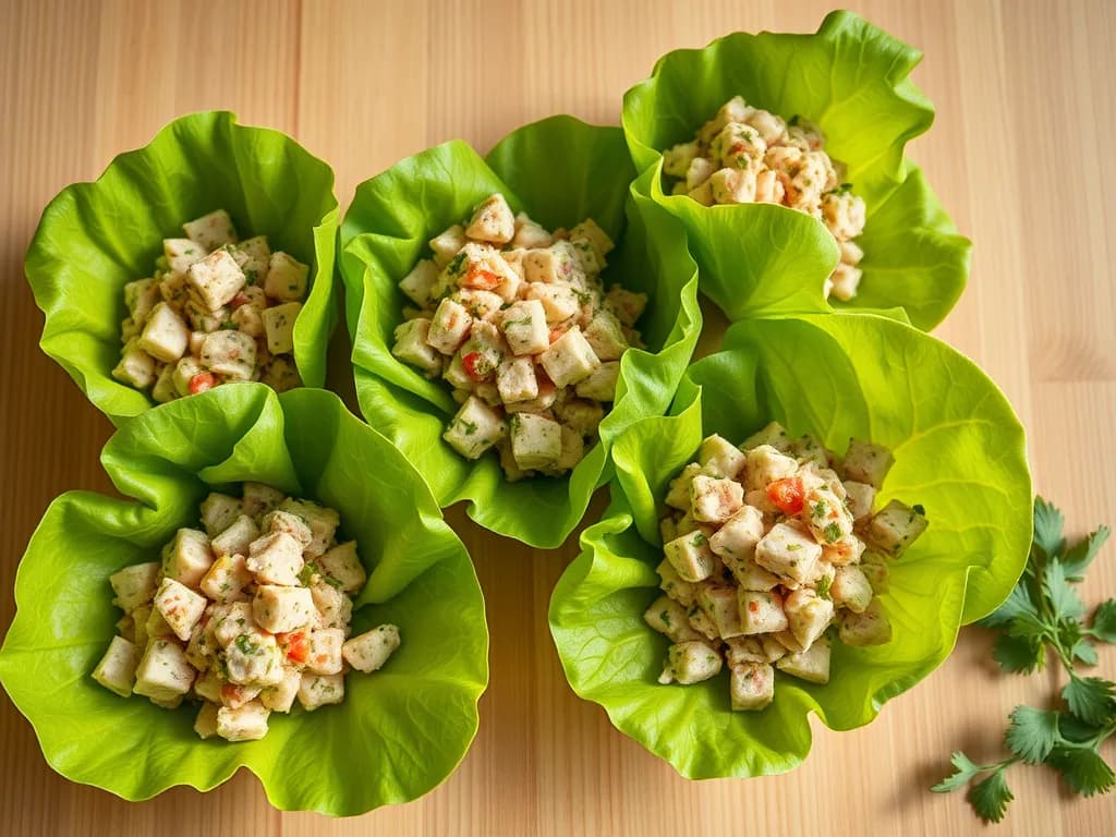 Fresh Tuna Salad in Butter Lettuce Cups