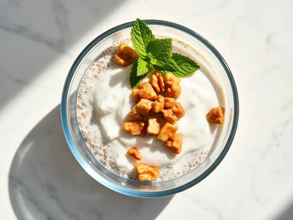 Creamy Chia Seed Pudding with Toasted Walnuts