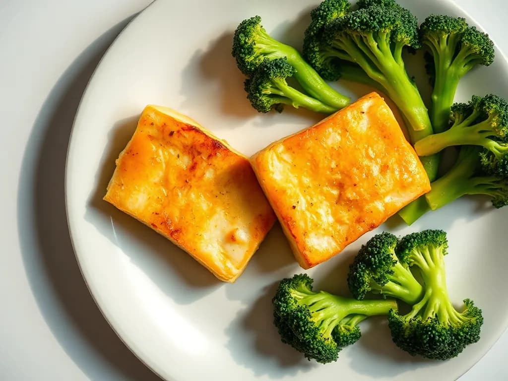 Turmeric-Roasted Cod with Steamed Broccoli