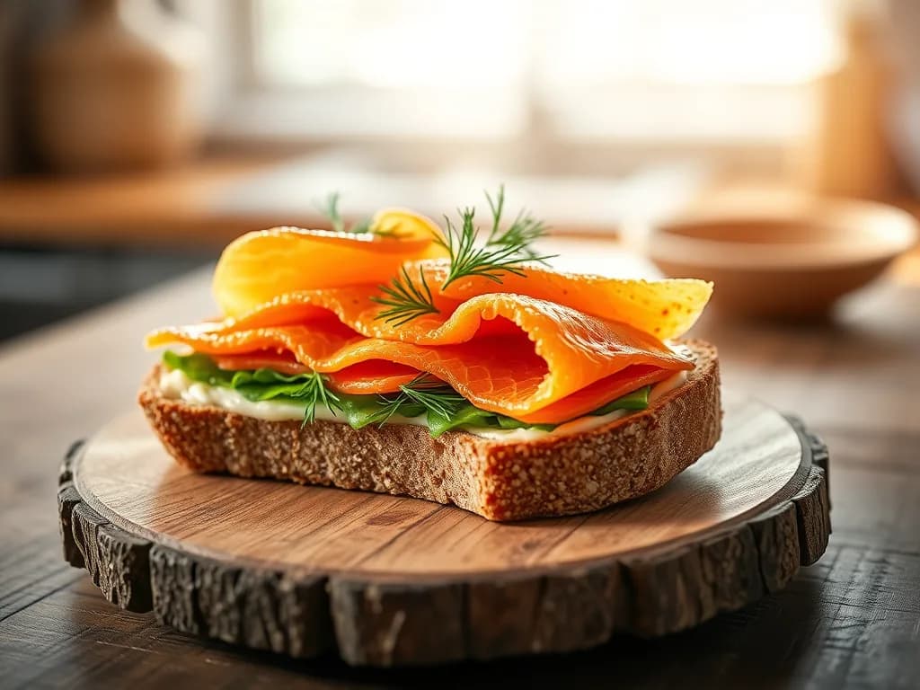 Smoked Salmon on Rye