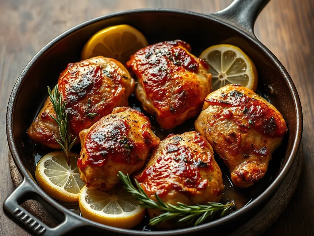 Lemon-Herb Roasted Chicken Thighs
