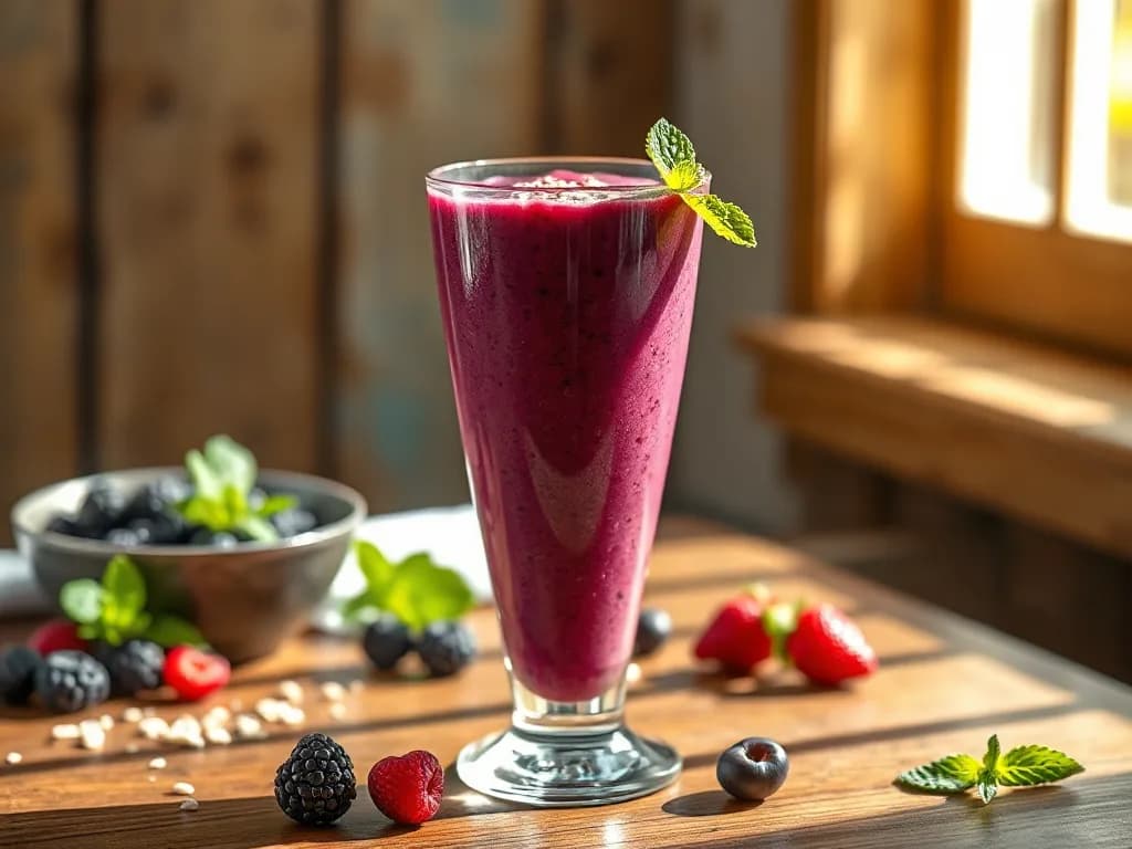 Berry & Hemp Heart Power Smoothie