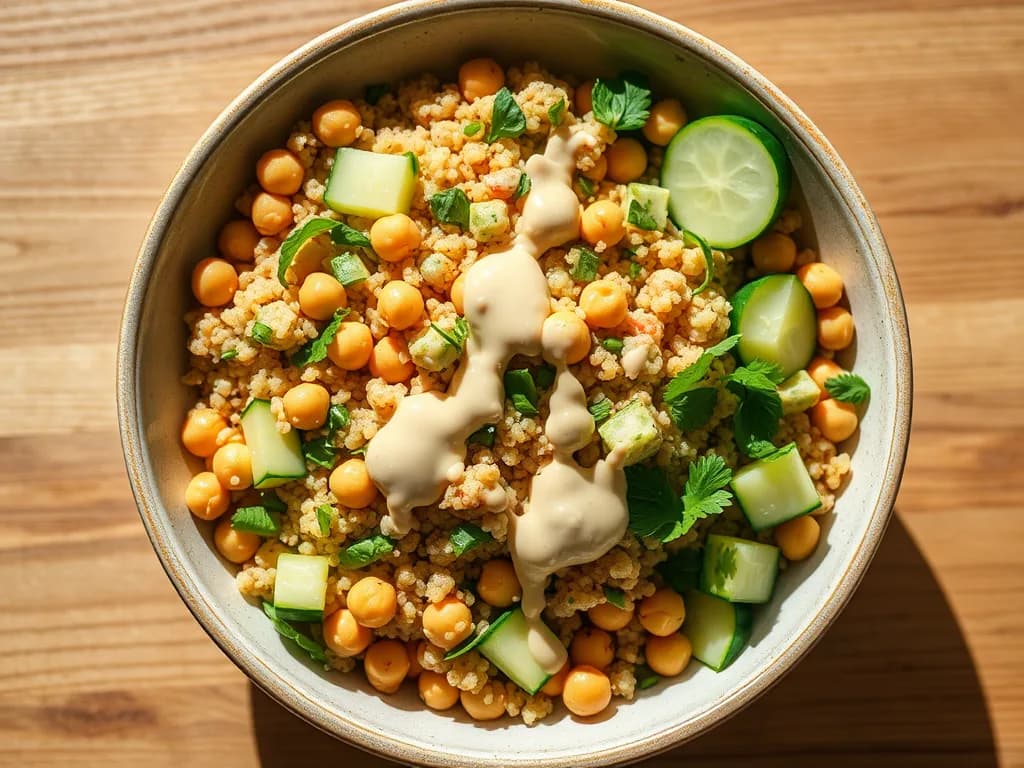 Zesty Mediterranean Quinoa and Chickpea Salad