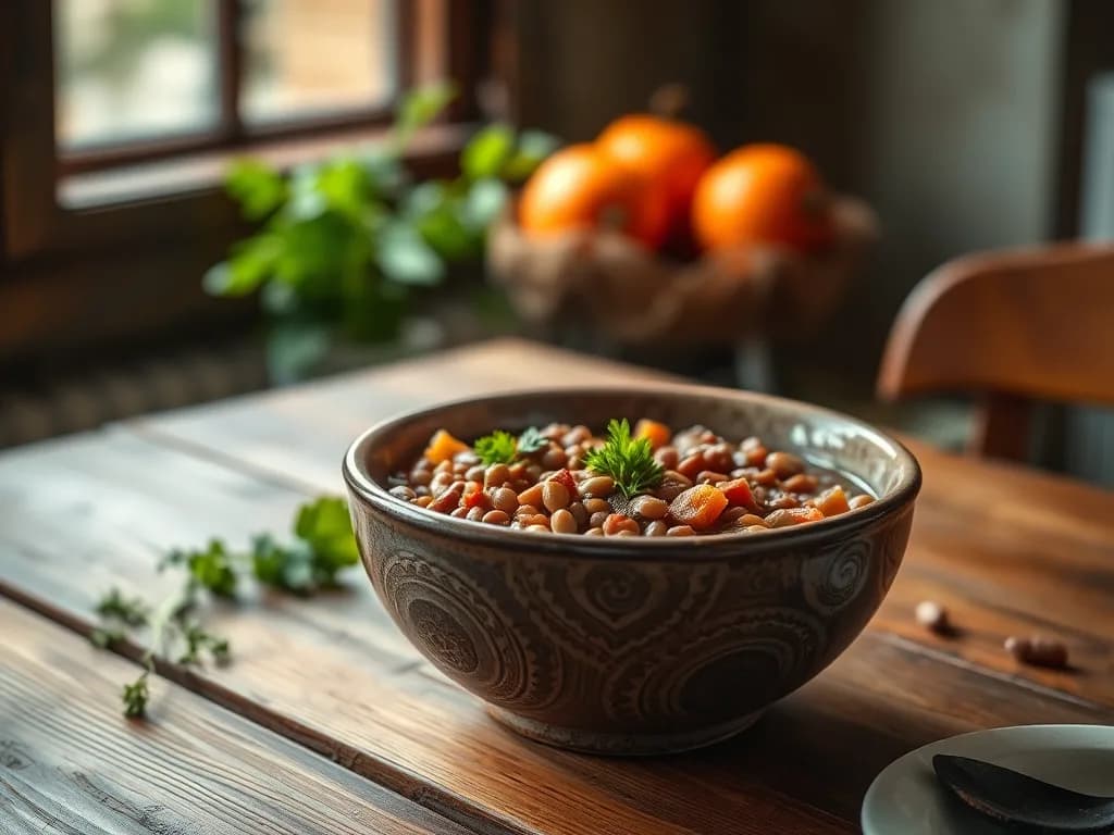 Hearty Garden Vegetable and Lentil Stew