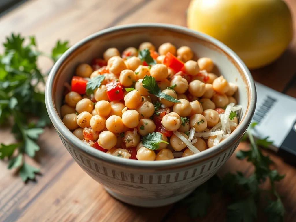 Mediterranean Chickpea Salad with Kalamata Olives