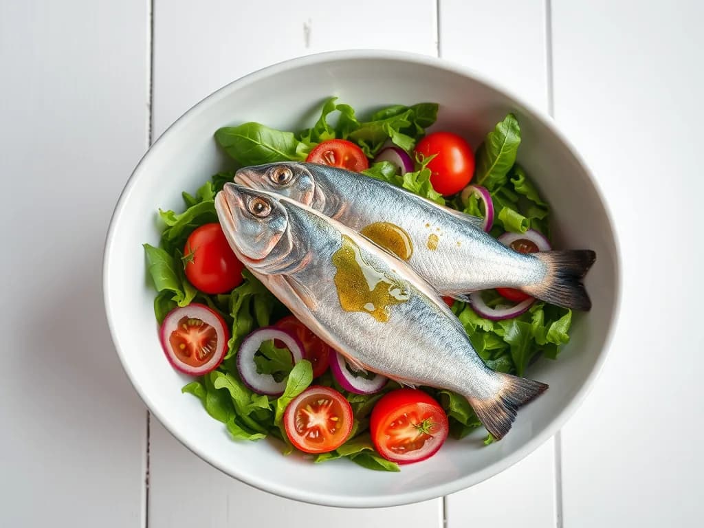 Bright & Zesty Sardine Salad with Mixed Greens