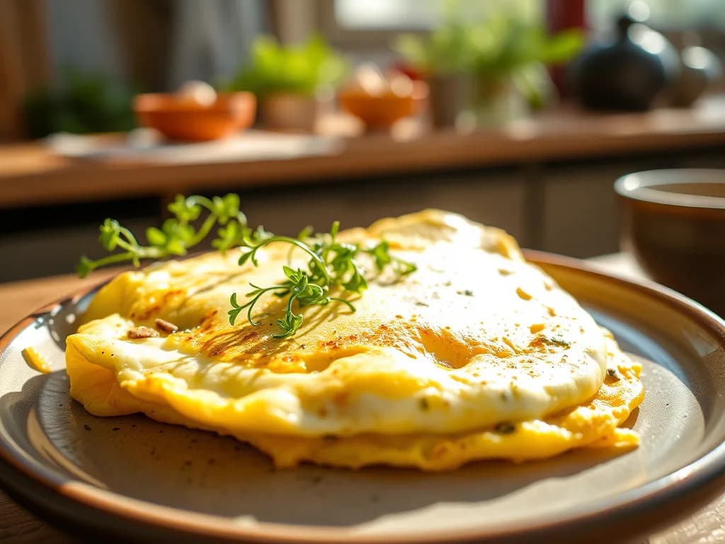 The Cloud-Light Herb Omelet