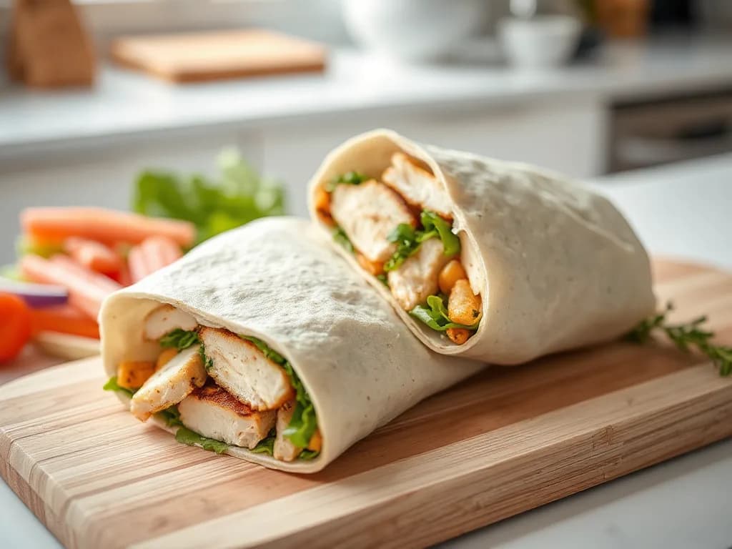 Fresh & Zesty Grilled Chicken Wraps