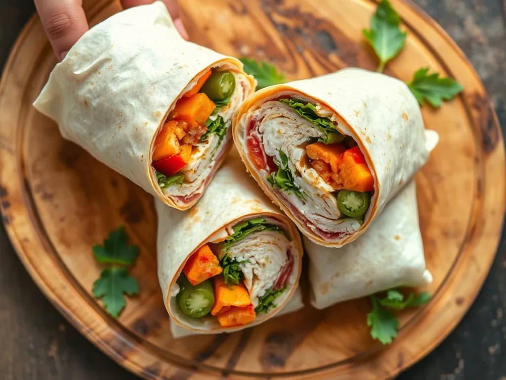 Fresh Herb & Roasted Turkey Breast Wraps