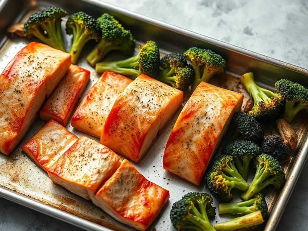 Simple Roasted Salmon and Broccoli Sheet Pan Dinner